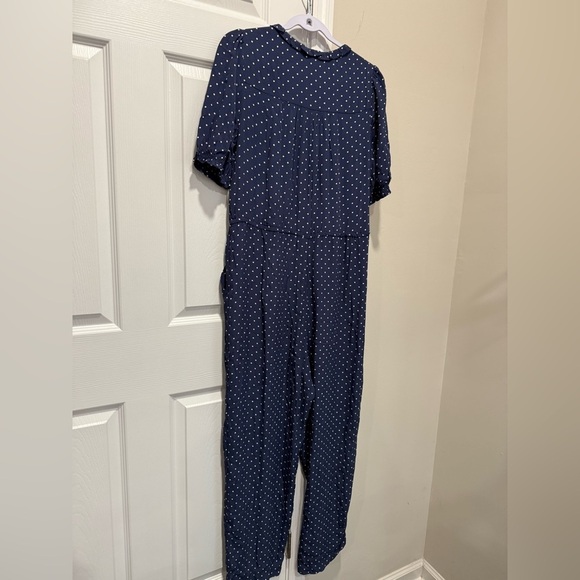 Lucky Brand Navy and White Polka Dot Top - Picture 2 of 6